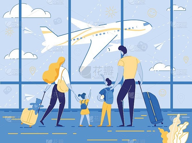 快乐家庭旅行与孩子父母和孩子