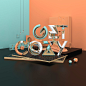 Get Cozy : Fall is coming so it’s time to get cosy! This is a personal illustrationfor learning purpose. Especially getting some practice in modeling type. Done with Cinema 4D and rendered with Vray.