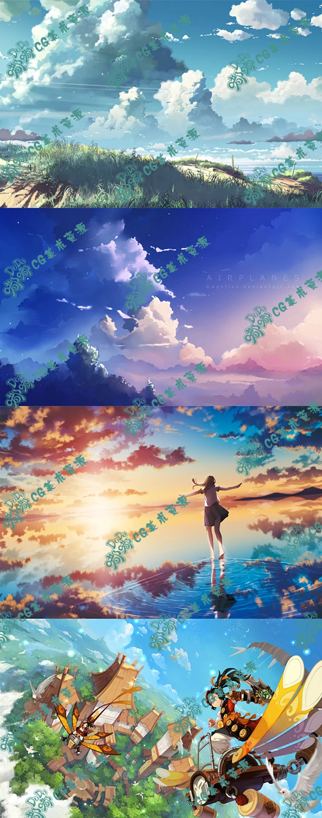 356 动画片场景 Q版动场景原画设定 CG游戏原画素材 场景插画-淘宝网-花瓣网