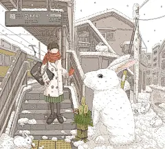 日本插画师中村