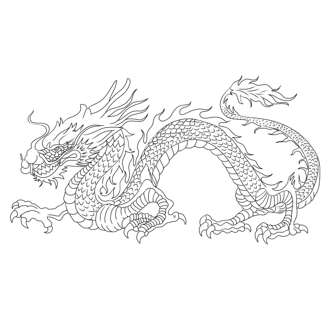 纹身花样龙纹