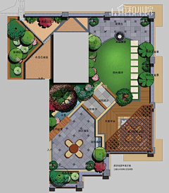 大漠判官16采集到别墅庭院平面图