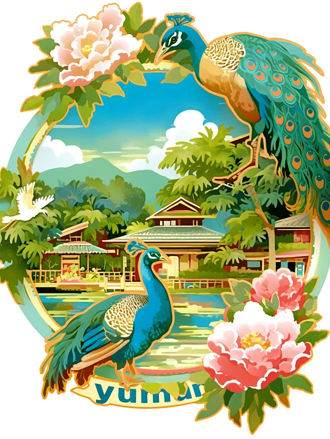 城市冰箱贴 | 云南西双版纳 | 大象孔...