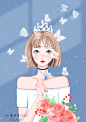 甜甜的女孩_魔丽丽-LiLi__插画师作品_涂鸦王国gracg.com