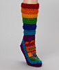 $16.99 Rainbow Stripe Wool Socks - Rainbow Socks = Happy Day