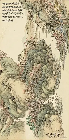 【古画】《清音荟景图册（下）》清 董诰
《清音荟景图》册由清代董诰绘。全册共二十四开，画册以四季为主题。用二十四个诗情画意的文人景致，表现了春夏秋冬各自的美，始于：春原牧笛、万林香雪。终于：归鸦晚照、腊鼓迎年。也暗含作者追求自然、清幽的生活情趣。一册，二十四开。纸本设色，尺寸约 14.2x28.8 厘米，每幅均有清嘉庆帝题跋。此册现藏于台北故宫博物院。

董诰（1740－1818）字雅伦，号蔗林，浙江省杭州府富阳县（今浙江省杭州市）人，生于顺天府（今北京市），清代大臣、书画家。工部尚书董邦达长子，与其父有