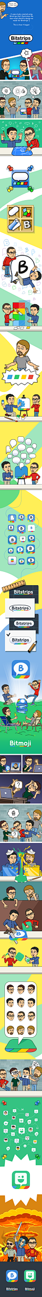 Bitstrips Branding on Behance,Bitstrips Branding on Behance