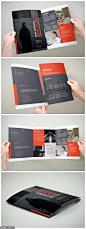 三折页企业宣传册公司小册子设计模板