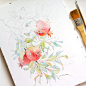 Natalia Tyulkina - Watercolor illustrations | 2015 : watercolor WIP