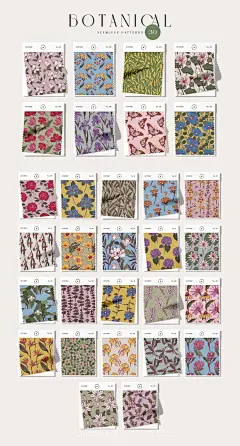 现代装饰艺术手绘植物花卉鲜花插图插画海报设计ai矢量素材源文件下载_颜格视觉