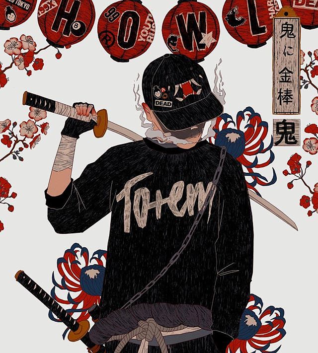 嘻哈潮流插画