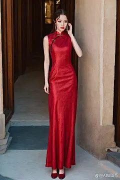 民国怀旧简约风格国风旗袍 ...@AI绘画秀的动态