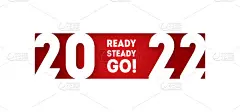 准备好,稳定,走吧!你准备好迎接2022年的到来了吗?励志海报。期待新的成绩和记录。