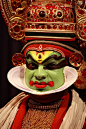 Kathakali dancer, Kochi, Kerala, India