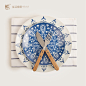 态生活 创意陶瓷盘子 日式青花瓷平盘 菜盘牛排盘餐盘西餐盘套装-淘宝网