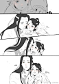 魔道祖师 twi上泰国太太（@zoe_kyomitsu :@O网页链接 日文授权在评论）画的是十三载某个漫天飞雪的冬日，蓝忘机凝望轩榥之外光枝秃干，小思追误打误撞进来的场景，有加zoe自己的一些理解和私设，笔触温润，叹得一句人间无地著相思。

想到魏无羡十三年后的那句话，“你把他教得很好 ​​​​...展开全文c