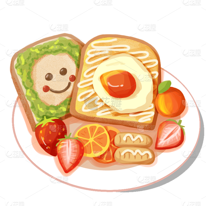 美食甜品插画