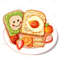 美食甜品插画