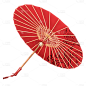 中国风-红色传统油纸伞