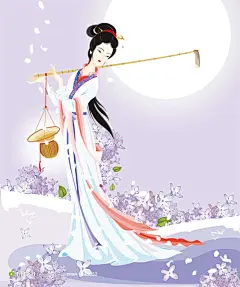 林黛玉人物插画矢量素材