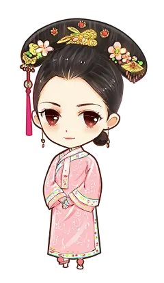 古风  Q版  人物  ［陌上千年/抠图］