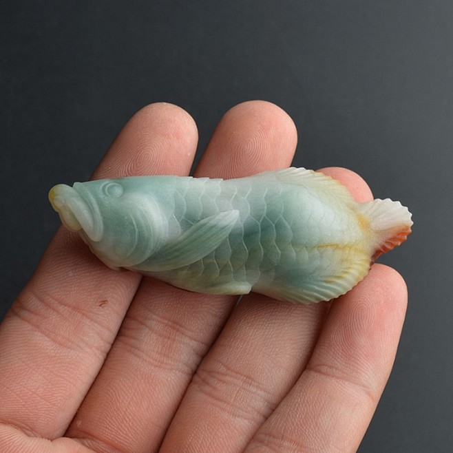 年年有余 吴秋强作品-玉雕界