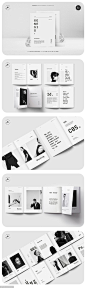 源文件-黑白格调时尚创世摄影作品集画册设计