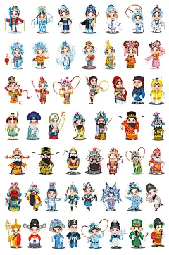 中国传统脸谱戏剧元素