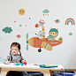 儿童房墙面装饰卡通墙贴墙纸自粘卧室床头壁纸温馨幼儿园墙壁贴画