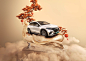 3D Benz car CGI chinese new year cny Digital Art  digital illustration interior design 