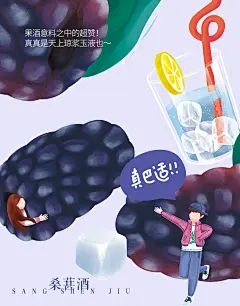 青梅酒包装设计桑葚酒包装设计果酒包装设计方案