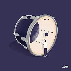 插画｜被放大的内涵 : 法国插画师/设计师 Pierre-Henry Roy, aka Three Koma 创作灵感来自于自己喜好的流行文化。音乐、滑板、电子游戏等等，这些爱好的事物被放大，画成场景。其中一些内容是他童年的回忆，融入了富有联想的内涵梗。