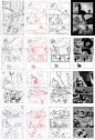 #陶叔分享# 漫画分镜无论是是美式的还是日式的，都有想通之处。重点你用笔下的角色在镜头空间内讲述的方式（1起、承、转、合-折）（2 推、拉、摇、椅、跟、滑、出、入）（3镜头分组-中割轴、偏割轴、）（4遮挡、排列、衬托）等......叔只能够帮你到这里了。从这个月开课，想学漫画的和游戏原画的朋友们来吧。从分镜场景到角色设定......