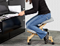 Variable balans Ergonomic Desk Chair : Give your body a break with the Variable balans Ergonomic Desk Chair. Available with a black frame and a black fabric seat, this chair is designed to let y
