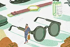 小人国插画 平面电商 创意素材