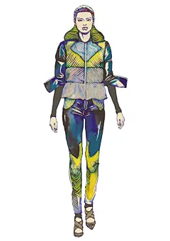 关于时装插画。在奢侈品牌背后，有这样一些默默耕耘的艺术家，他们通过自己的艰苦手绘，以时装插画的形式展现了时装设计大师们的创意与灵感。尤其在摄像技术尚未发达的2O世纪早期，时装插画不但是一种创意与灵感的展现，更是一种见证、一种记录，是时装插画大师们的丹青妙笔，使得一些设计永存于服装史并流传为经典。