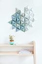 DIY Paper Triangle WALL ART: