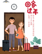 回家过年 行李