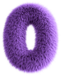 Purple Fluffy Number Zero