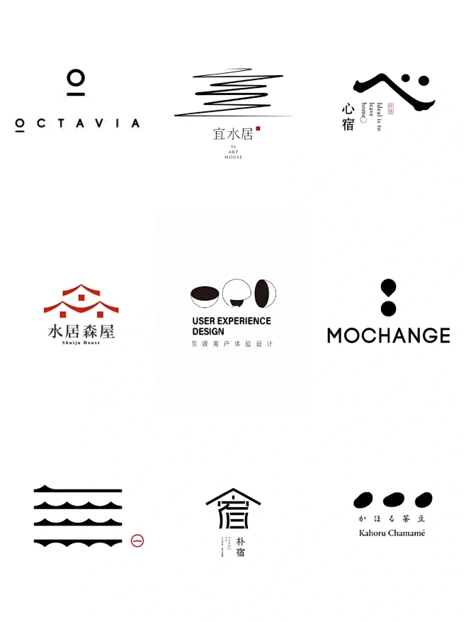 高级极简几何logo标志设计｜灵感分享-花瓣网