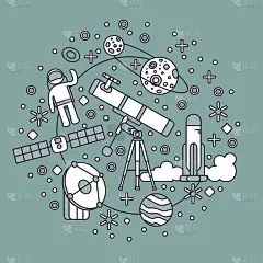 矢量插图的主题空间研究