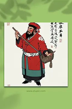 漫画风头像元素图片-众图网