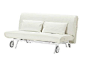 IKEA PS 洛瓦斯
沙发安装有脚轮，方便在打扫或布置 房间时挪动沙发 易于变成一张宽大的双人床。 可另选备用沙发套，轻松为沙发和房间带去新风格。
http://www.ikea.com/cn/zh/catalog/products/S79874503/?cid=cn>ikea_catalogue_2014>prodView