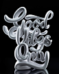Good Vibes Only / 3D Printed Typography Sculpture : Good Vibes Only - Cause who doesn't like positivity and a optimistic way of thinking. Script style typography lettering modelled in Cinema 4D and then printed out on my FormLabs Form 2 laser 3D printer.