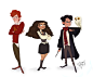 Had some fun drawing some Harry Potter characters! :)