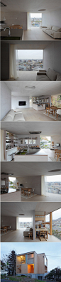 日本建筑师Takahiko Sano的最新作品“Enyama House”，室内布局非常流动。