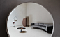 Elle Decor "Circle Lines" : Curved lines design spaces inhabited by furnishings and objects with soft, enveloping shapes.In an unusual interpretation of the circle theme, amidst soft- touch finishes and partitions defined by large porthole windo