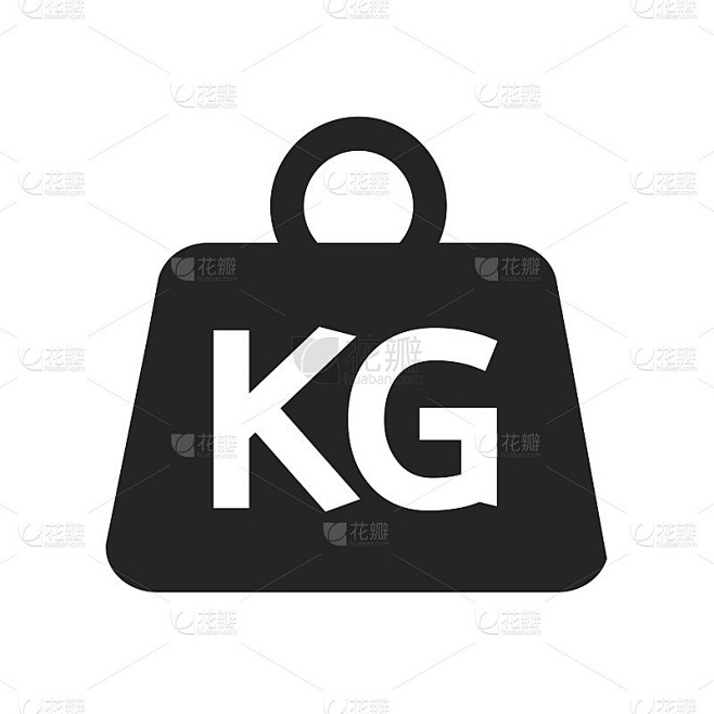 重量公斤图标插图设计