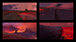 Wind - Mignos Thumbnails, Tomas Muir : Thumbnail exploration for my worldbuilding project. Establishing a mood that I can work with.