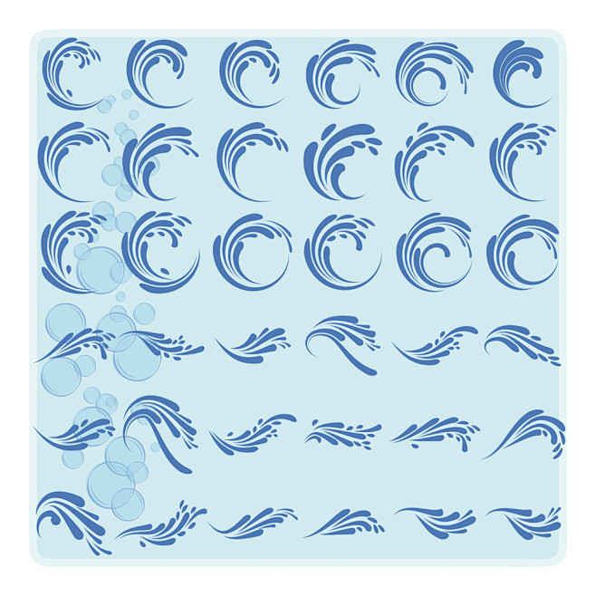 浪花logo设计